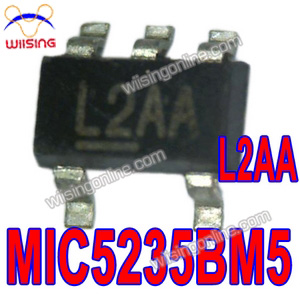 Micrel L250 5.0V MIC5235-5.0 Ultra-Low Quiescent Current, 500mA μCap LDO Regulator MIC5235-5.0 BM5 MIC5235-5.0YM5