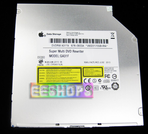 New for Apple iMac Superdrive 8X DVD CD RW DL Burner Writer Slot-in 12.7mm Internal SATA Slim Drive HL GA31F LabelFlash Free Shipping