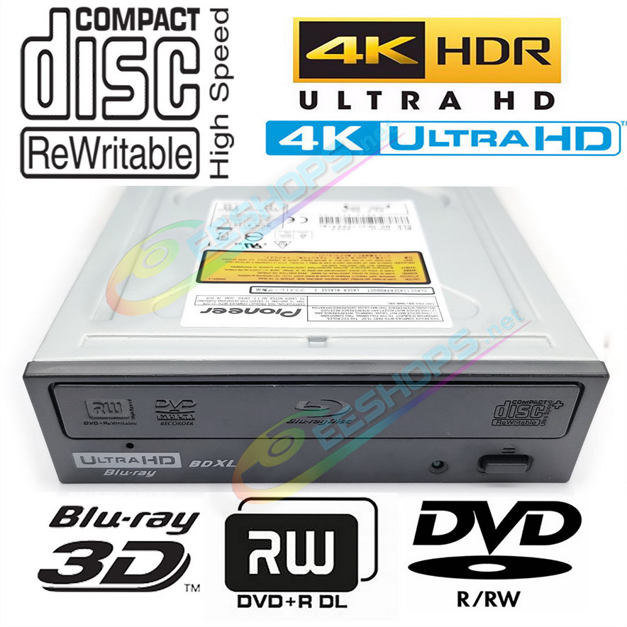 
Cheap Genuine Pioneer BDR-S12XJ BDR-212UBK 4K Ultra HD 3D Blu-ray DVD Movies Disc Player, Best Double Layer 16X BD-RE DL BDXL TL QL M-Disc Burner DVD+R/RW DVD-RAM CD-RW Writer, New Tower Computer Internal SATA ptical Drive Free Shipping