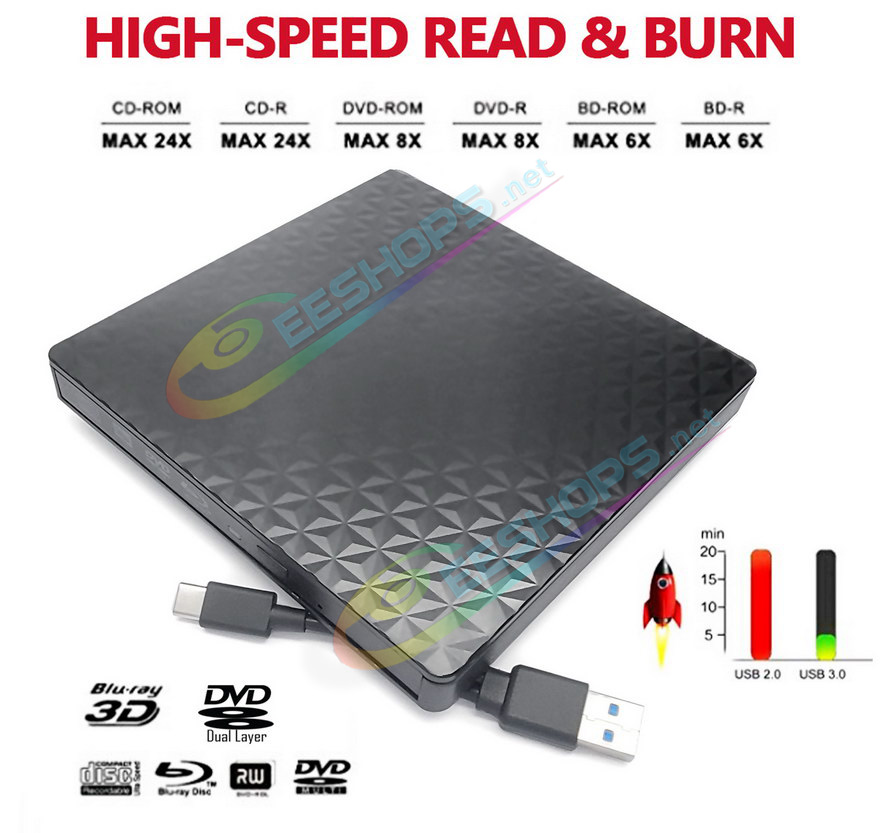 Cheap Ultra-Thin Portable External 6X 3D Blu-ray DVD Burner & Player, Best Acer Aspire Swift 3 5 E 15 E5-575 Nitro 5 17 Predator Helios Triton 300 500 Gaming Laptop, 2-in-1 USB-C BD-RE DVD-R DL 24X CD-RW Writer Optical Drive Optical Drive Free Shipping /></p>
<h3><span style=