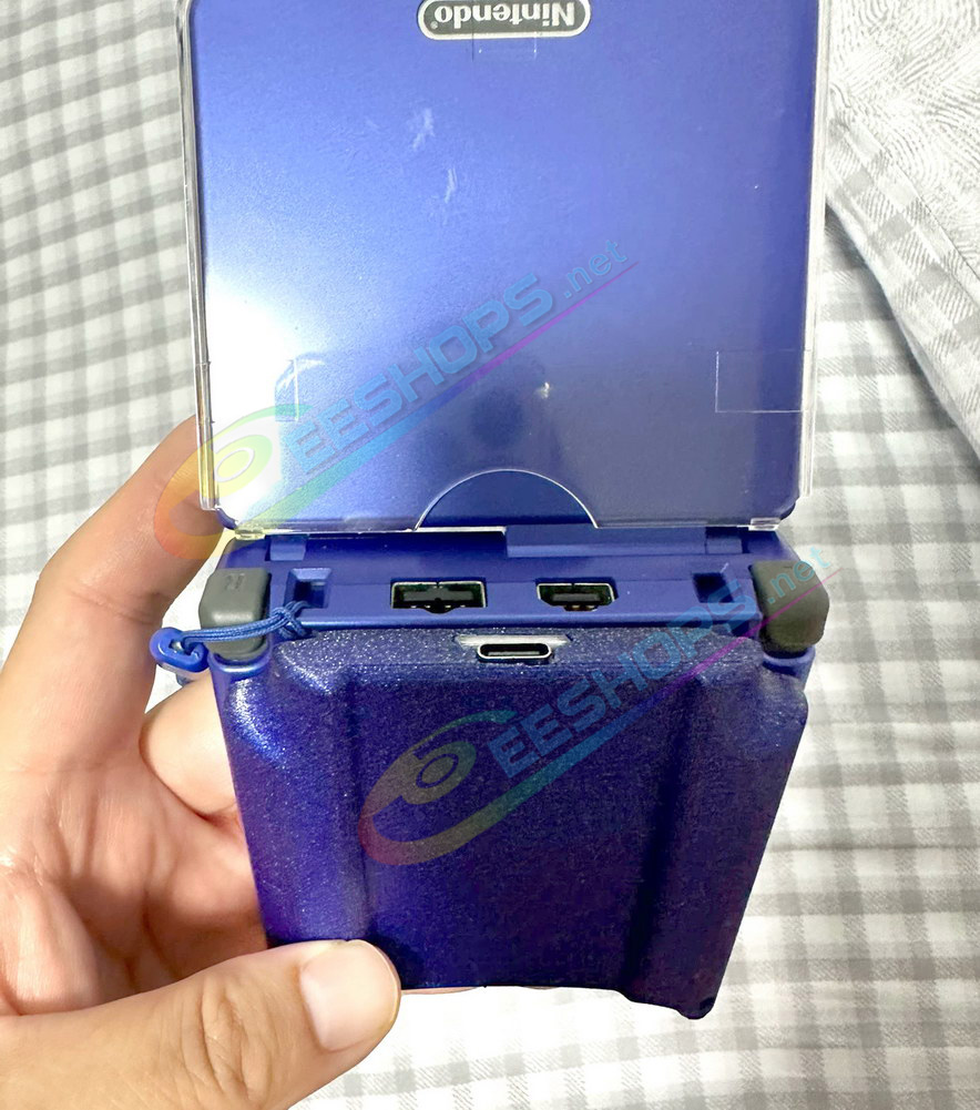 
Best Nintendo GameBoy Advance SP Extra Rear Mounted Battery Pack 3670 mAh Thickened, Cheap New GBA SP GBASP Handheld Console 20-Hours Super Long Life Type-C PD Fast Charging Power Bank with Dark Blue Housing Shell Free Shipping
