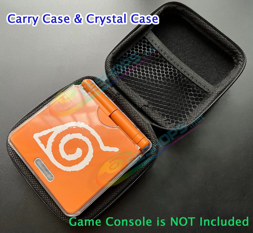 
Best Nintendo GBA SP Carry Case Storage Bag + Protective Crystal Shell Set, Cheap Gameboy Advance GBASP Handheld Game Console, Portable Shock-Proof Large Capacity Travel Carrying Case + Anti-Scratch Dustproof Split Clear Cover Free Shipping
