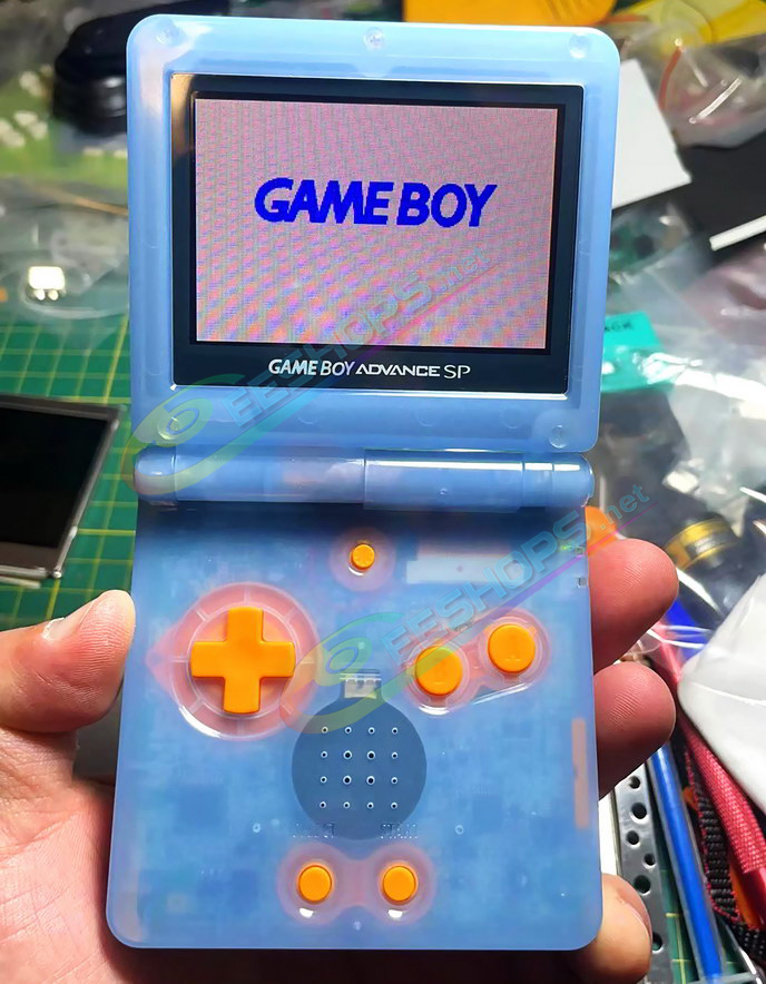 Cheap Nintendo GameBoy Advance SP Laminated IPS Screen Mod Kit + Black Glass Protective Cover Replacement, Best Game Boy Advanced GBA SP Handheld Console, New Ver 4.0 Dust-Proof Full Lamination High Brightness LCD Display Module Assembly Free Shipping