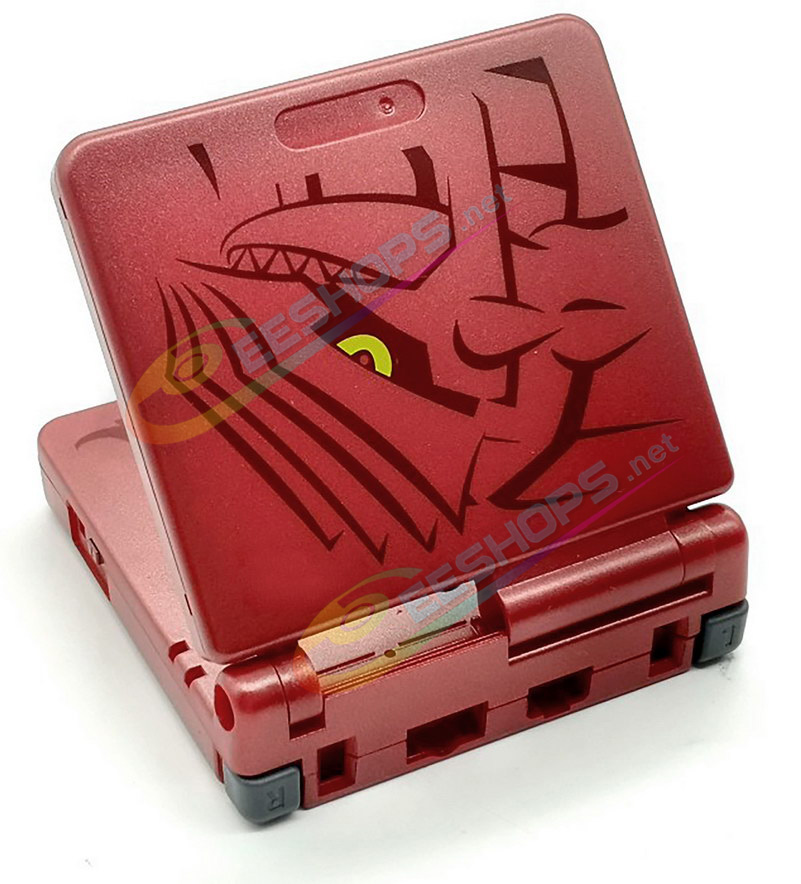 Cheap Nintendo GameBoy Advance SP Extra Housing Case Shells Full Set Red Groudon Edition + Collection Box Replacement, Game Boy Advanced GBA SP Handheld Console, DIY Outer Enclosure Cover + Screen Cover, Buttons, Screws, Stickers, Tools Free Shipping