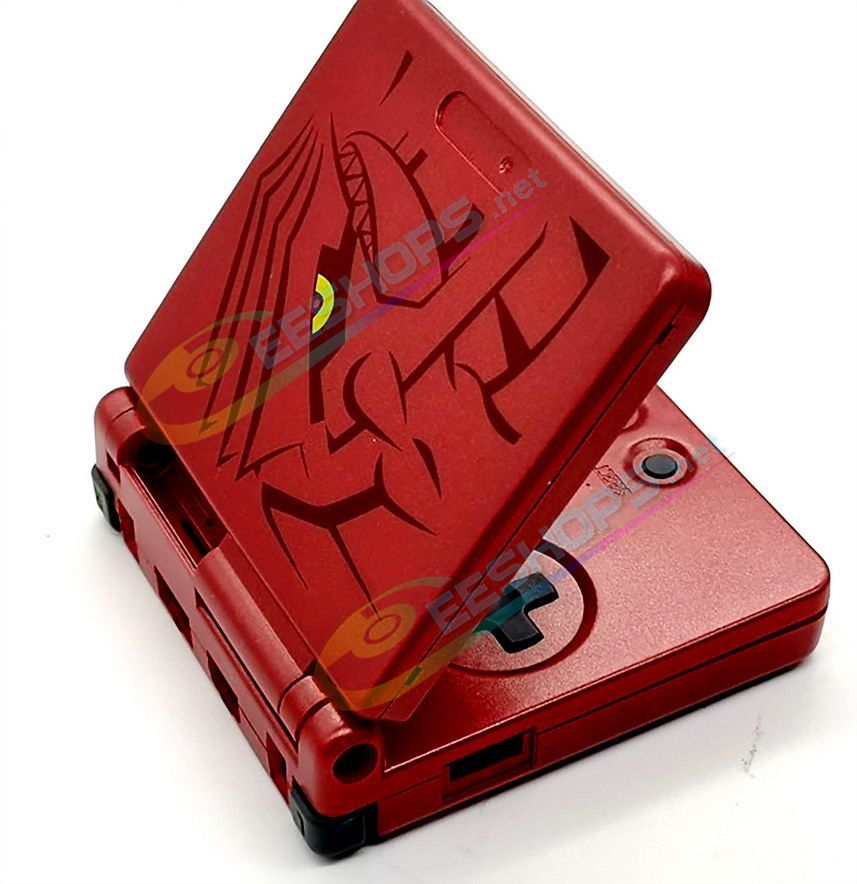 Cheap Nintendo GameBoy Advance SP Extra Housing Case Shells Full Set Red Groudon Edition + Collection Box Replacement, Game Boy Advanced GBA SP Handheld Console, DIY Outer Enclosure Cover + Screen Cover, Buttons, Screws, Stickers, Tools Free Shipping