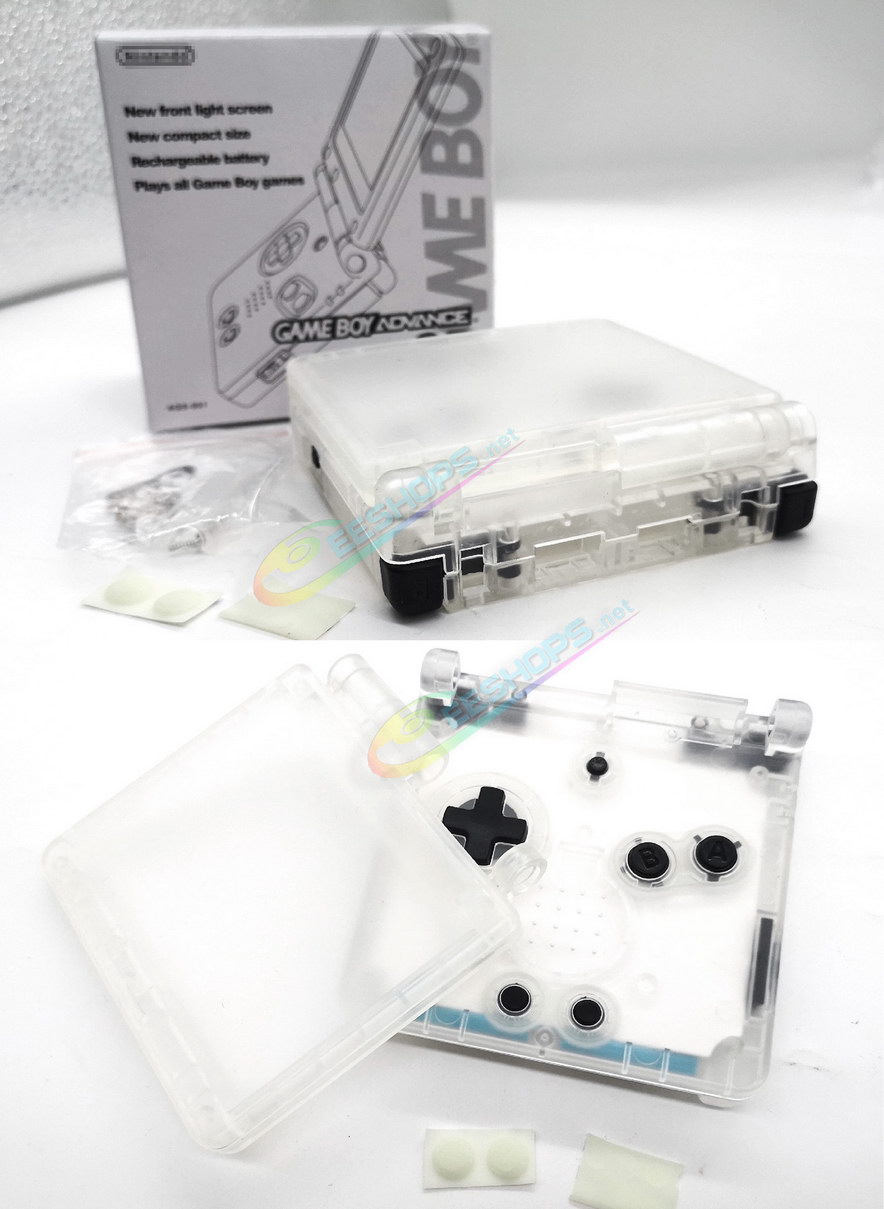 
Cheap Nintendo GameBoy Advance SP Clear Housing Shells + Collection Box Full Set Replacement, Best Game Boy GBA SP Console, Transparent Outer Enclosure, Storage Case, Screen Cover, Buttons, Screws, Luminous Pads / Plugs, Tools Free Shipping
