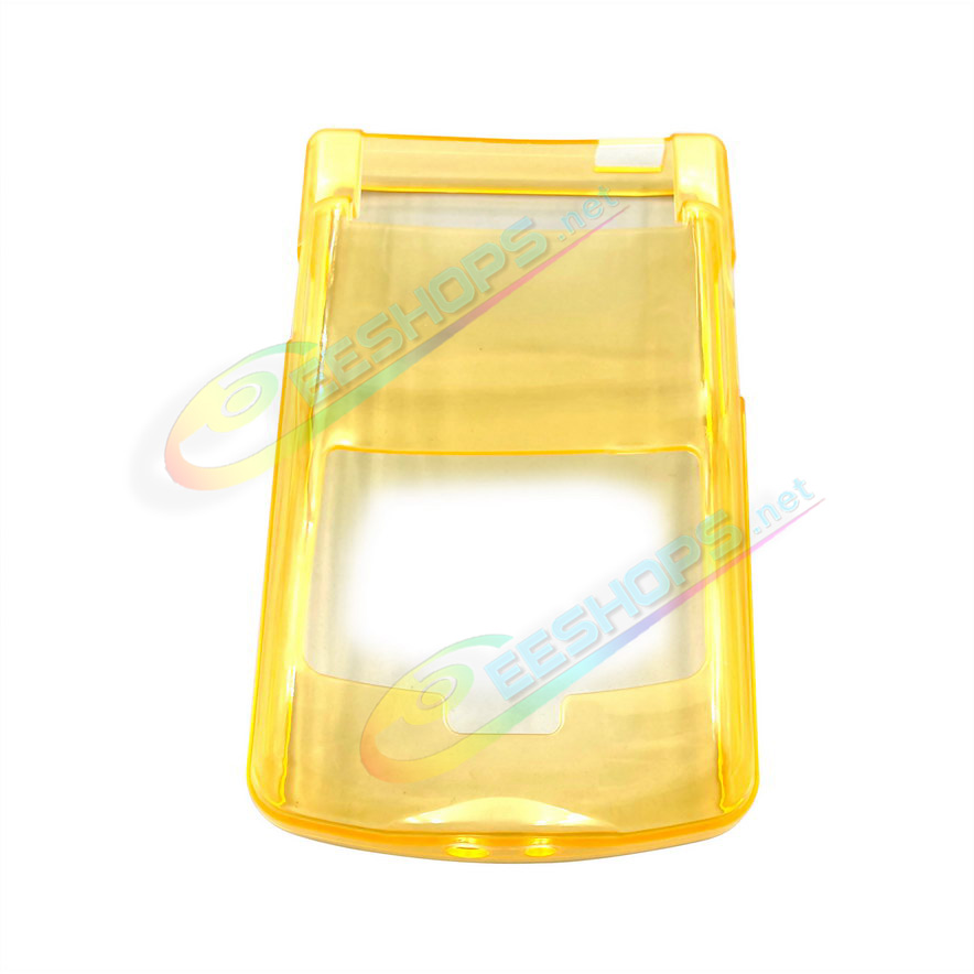 Best Nintendo GameBoy Color Soft Housing Cover Protective Crystal Case Clear Yellow, Cheap Game Boy GBC Handheld Game Console Scratch-Resistant Impact Resistance TPU Outer Protector Protection Casing Sleeve Accessories Free Shipping