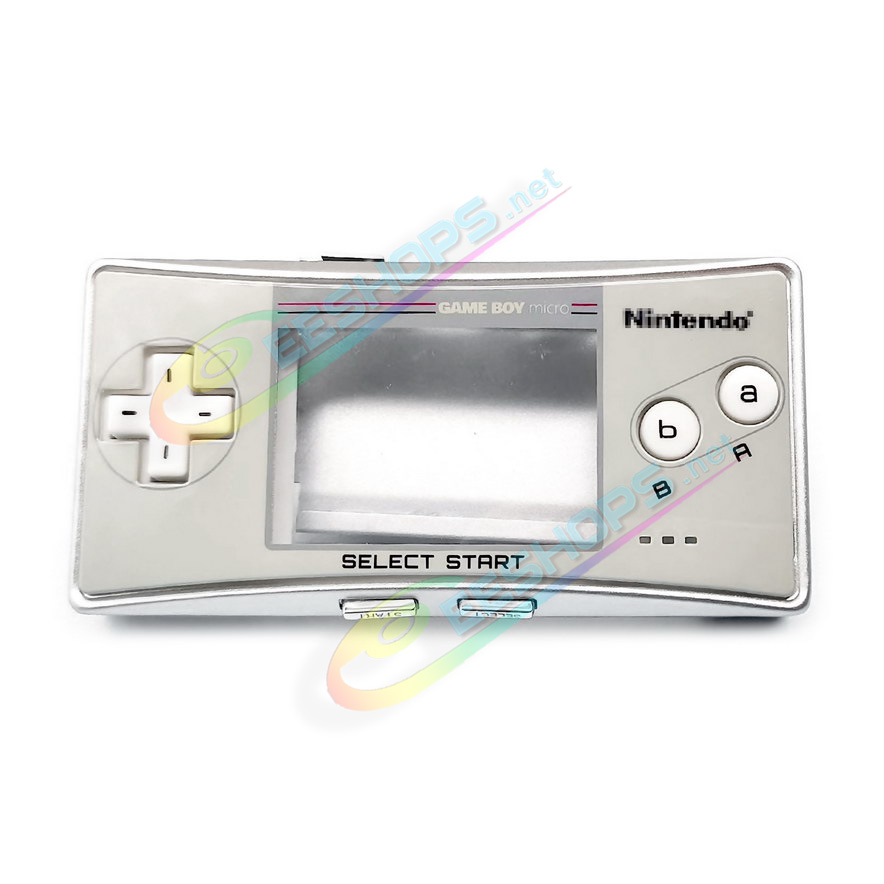 Cheap Nintendo GameBoy Micro Extra Housing Case Shells + Top Faceplate SFC Classic Grey Limited Full Set Replacement, Best GBM Console DIY Super Famicom Outer Enclosure Covers Plates / Skeleton Bracket / Shoulder & Buttons / Screws Free Shipping