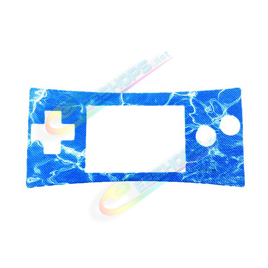 Cheap Nintendo GameBoy Micro Extra Faceplate Top Cover Plate Replacement Blue Color Denim Pattern, Best Game Boy Micro GBM Handheld Console, Customized Jeans Cloth Upper Face A Protective Screen Cover Coverplate Accessories Free Shipping