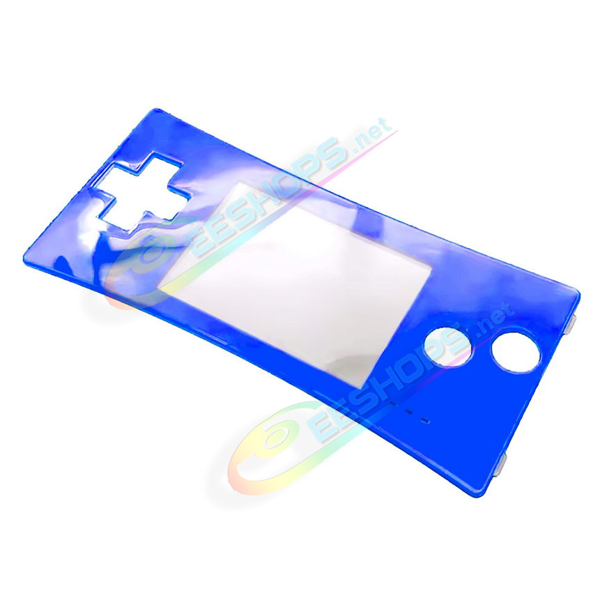 Cheap New Nintendo GameBoy Micro Faceplate Replacement Top Shell Glossy Blue Color, Best Game Boy Micro GBM Handheld Console, DIY Custom Scratch-Proof Upper Face A Protective Screen Cover Coverplate Spare Parts Accessories Free Shipping