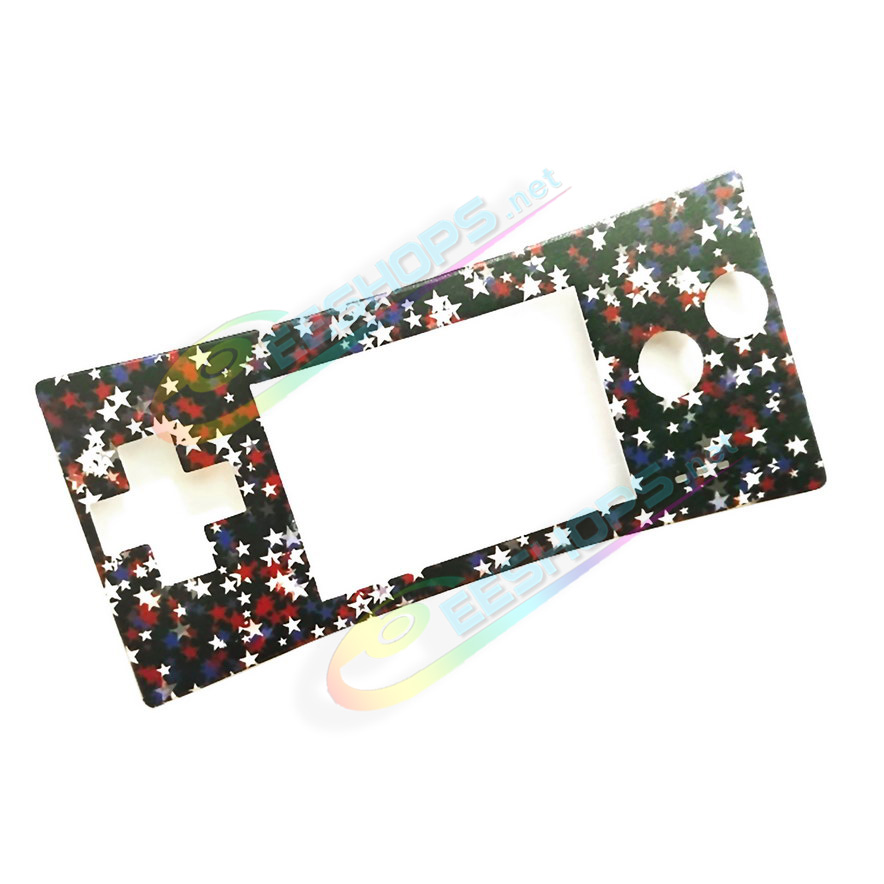 Cheap Nintendo GameBoy Micro Faceplate Replacement Extra Top Shell Stars Pattern, Best Game Boy Micro GBM Handheld Console, DIY Custom Starry Sky Colorful Scratch-Proof Upper Face A Protective Screen Cover Coverplate Accessories Free Shipping