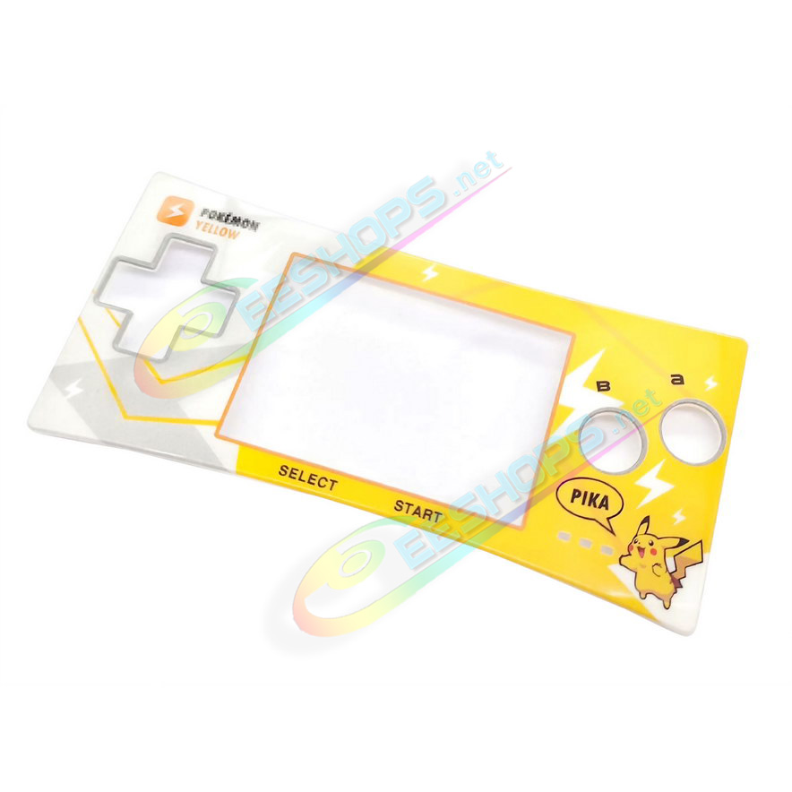 Cheap Nintendo GameBoy Micro Extra Faceplate Replacement Pokemon Yellow Limited Top Cover Plate, Best Game Boy Micro GBM Handheld Console, Customized Pikachu Edition Upper Face A Protective Screen Cover Coverplate Accessories Free Shipping