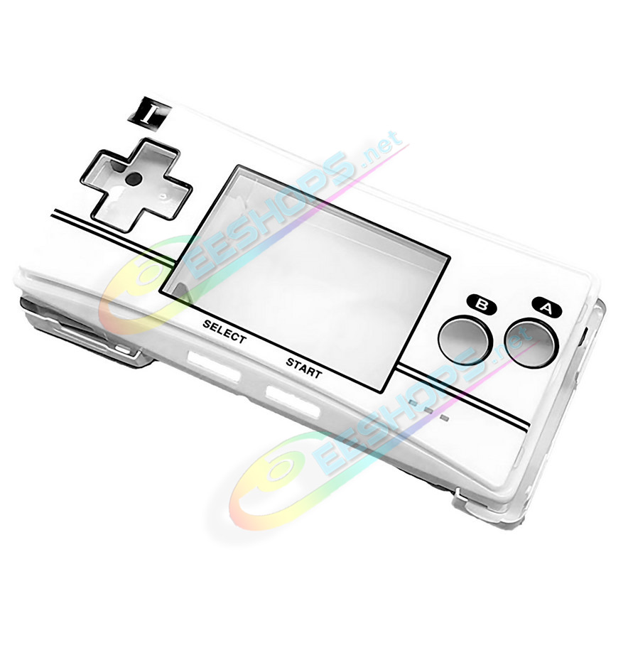 Cheap Nintendo GameBoy Micro Extra Housing Case Shells + Top Faceplate White Limited Edition Replacement, Best New GBM Console Outer Enclosure Cover Plates / Skeleton Bracket / Silver Shoulder / Buttons / Screws Full Set...