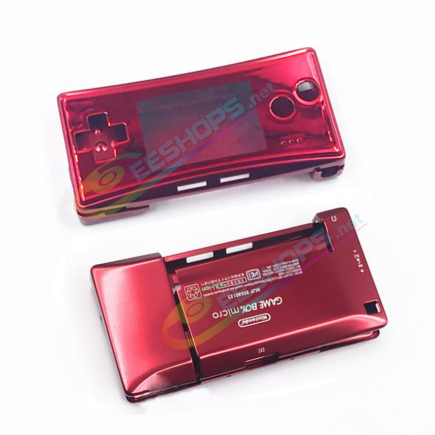 
Cheap Nintendo GameBoy Micro Extra Alloy Housing Case Sells + Top Faceplate Red Color Set Replacement, Best Game Boy Micro GBM Handheld Console, DIY Aluminum Outer Enclosure Upper / Bottom / Battery Cover Plates + Screws Accessories Free Shipping
