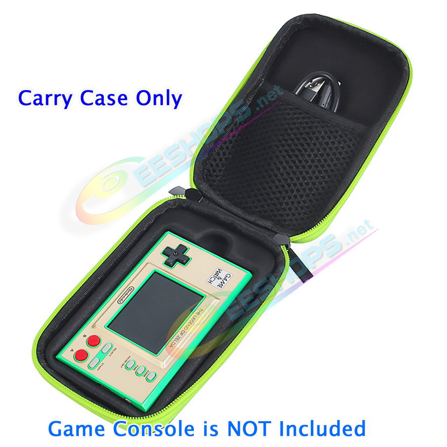 
Best New Nintendo Game&Watch Storage Bag Hard Carry Case Black & Green Color, Game Watch The Legend of Zelda Edition Handheld Console Portable Impact Resistance Protective Travel Carrying Pocket with Hand Strap Free Shipping
