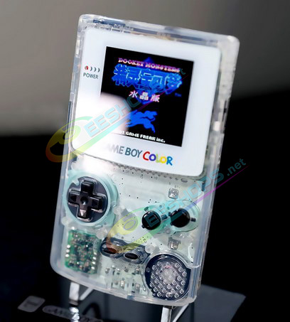 Best Nintendo GameBoy Color Laminated Screen Full Lamination Display + All Clear Housing Case Replacement, Cheap Game Boy GBC Handheld Console, Custom Dust Proof Scratch-Proof Laminator LCD + Special Transparent Outer Enclosure Shells Free Shipping