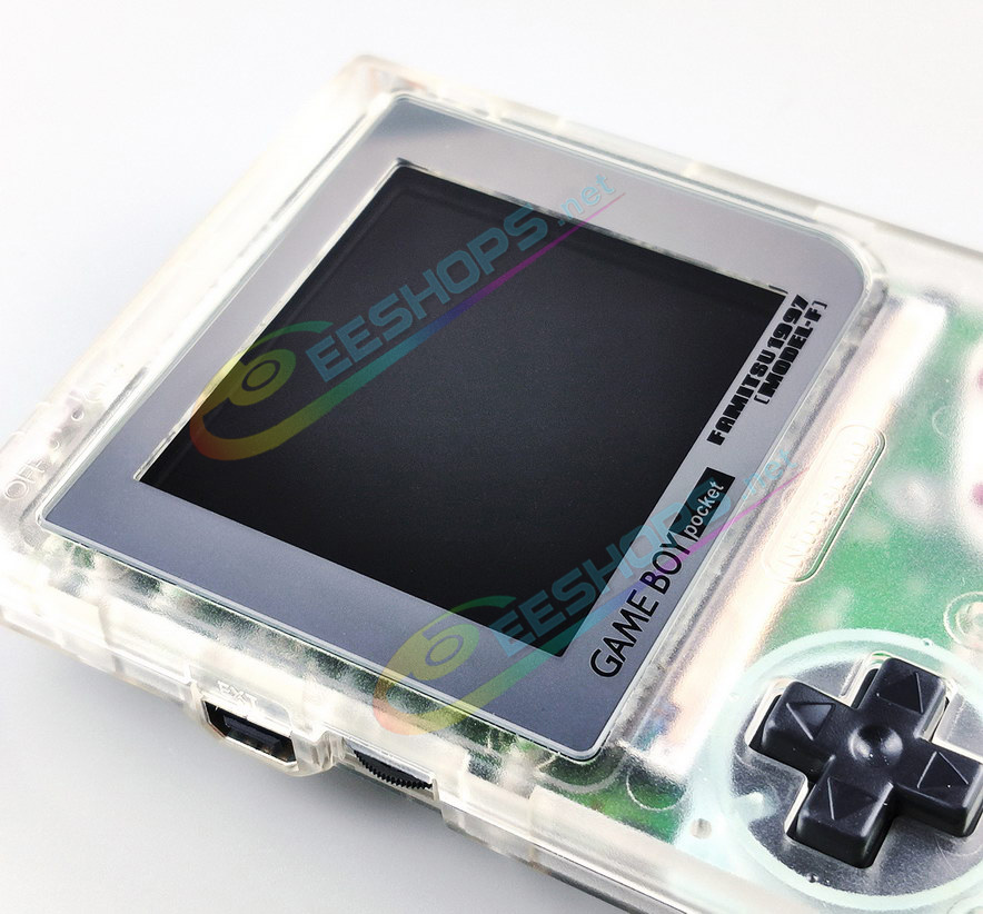 Cheap Nintendo GameBoy Pocket IPS Screen Mod Kit +  Clear Housing Case + Famitsu Glass Cover Replacement, Best Game Boy GBP Handheld Console, Customized Dot-by-Dot High Brightness LCD Display + Transparent Outer Enclosure + Buttons Set Free Shipping