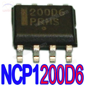 5PCs ON NCP1200D6 SOIC-8 PWM Current-Mode Controller 200D6 for Low-Power Universal Off-Line Supplies