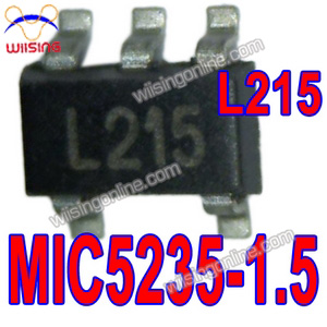 Micrel L215 MIC5235-1.5 Ultra-Low Quiescent Current 1.5V 150mA μCap LDO Regulator MIC5235-1.5BM5 MIC5235-1.5YM5