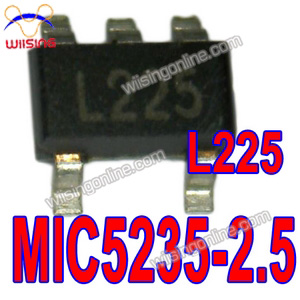 Micrel L225 2.5V MIC5235-2.5 Ultra-Low Quiescent Current, 250mA μCap LDO Regulator MIC5235-2.5BM5 MIC5235-2.5YM5