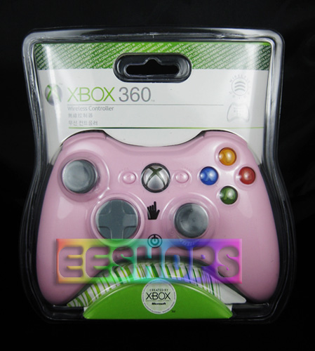 Microsoft-Xbox-360-Wireless-Game-Controller-Pink