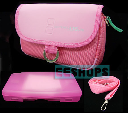 NDSL Nintendo DS Lite Case Bag Carrying Pouch Pink