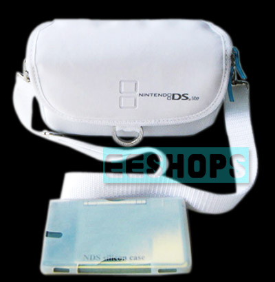 New NDSL Nintendo DS Lite Case Bag Carrying Pouch White