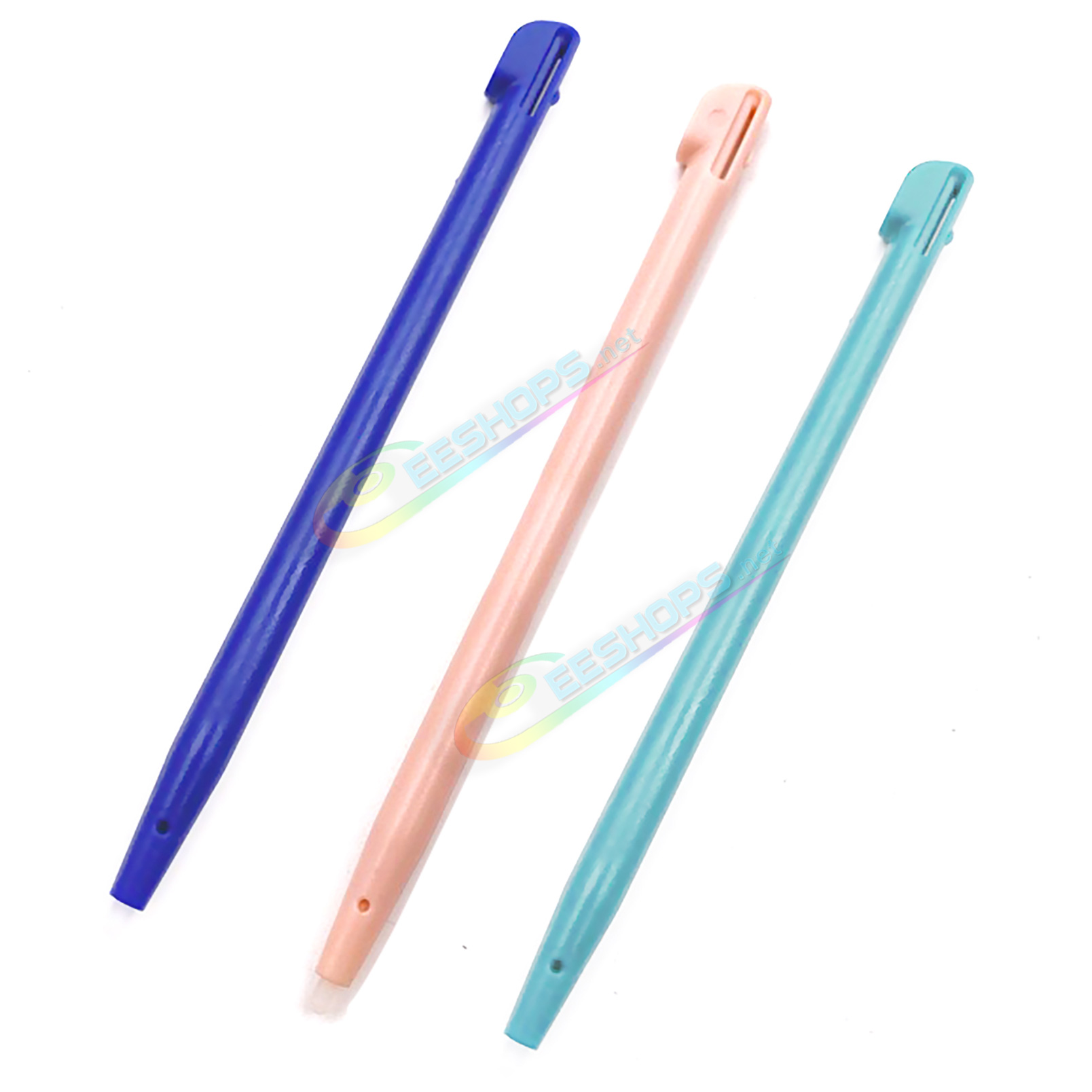 Cheap Nintendo 2DS Extra Stylus Touch Pen Pink / Dark Blue / Light Green Color Pack 3 PCS Set Replacement, Best Old 2DS Small Handheld Game Console Three Colors Pencil Touchpen Three Pieces Spare Parts Accessories Free Shipping