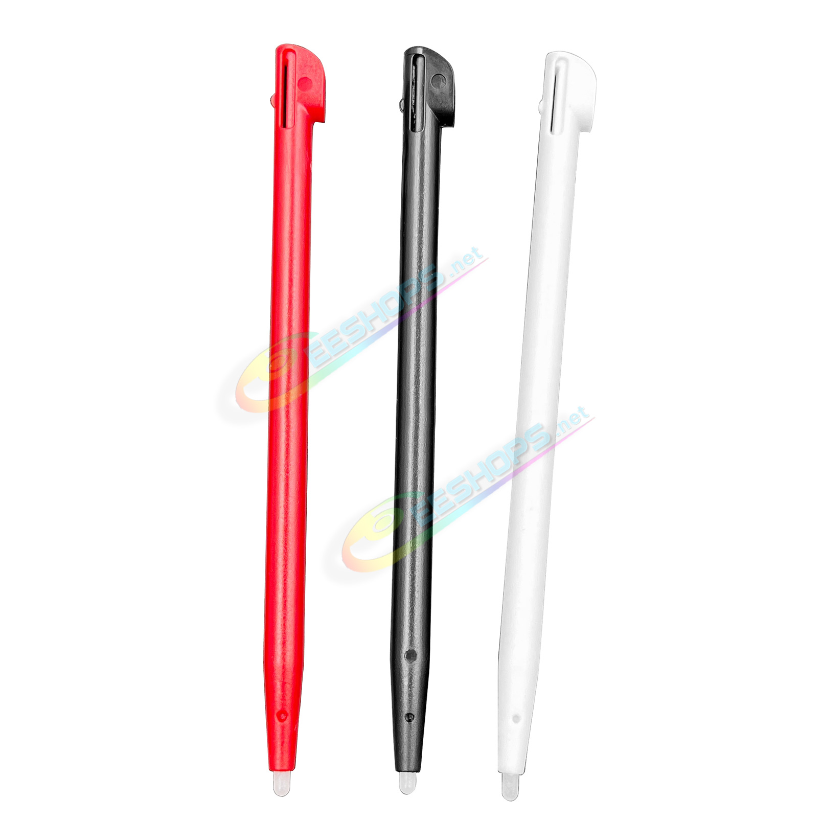 Cheap Nintendo 2DS Extra Stylus Touch Pen White / Black / Red Color Pack 3 PCS Set Replacement, Best Old 2DS Small Handheld Game Console Three Colors Pencil Touchpen Three Pieces Spare Parts Accessories Free Shipping