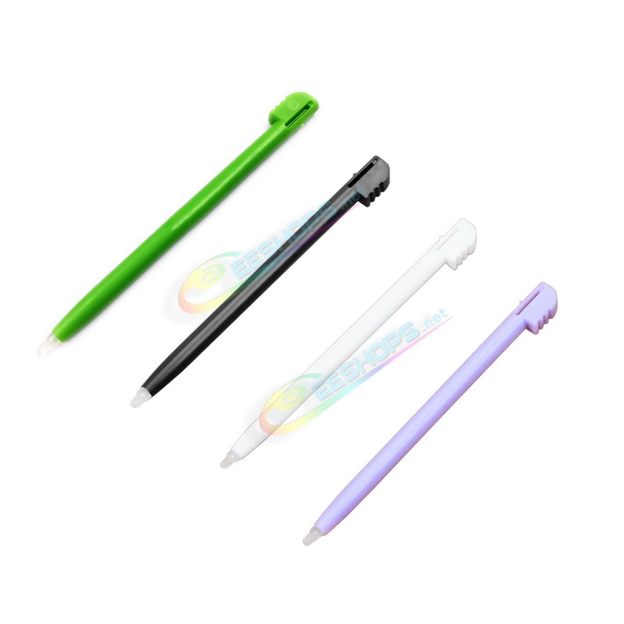 Cheap Nintendo DS Lite Extra Stylus Touch Pen Pack 4 Colors Set Replacement, Best NDSL NDS Lite Handheld Game Console, New Green / Light Purple / Black / White Plastic Resistive Pens Pencil Touchpen Four PCS Spare Parts Accessories Free Shipping