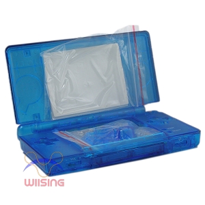 Transparent Blue Replacement Housing Shell Case Set for Nintendo DS Lite