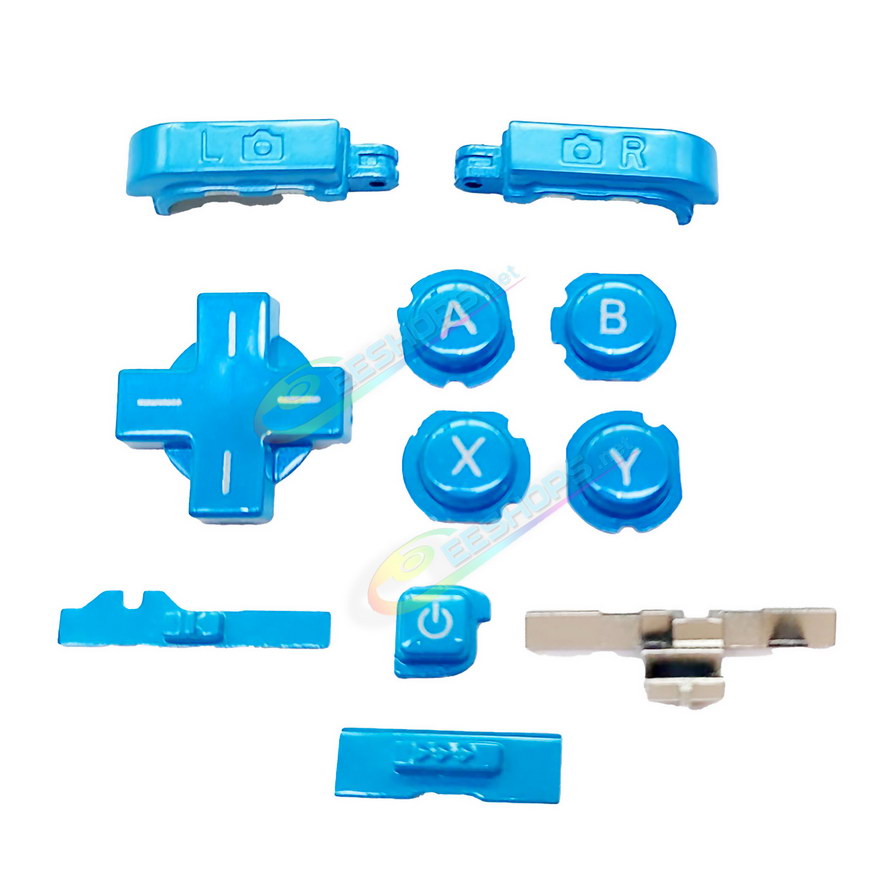 Cheap Nintendo 3DS Extra Buttons Blue Color Full Set Replacement, Best Old 3DS Small Handheld Game Console A B X Y / D-Pad / L R left & Right Shoulder Trigger / Power / Volume / 3D Switch Button 11 PCS Spare Parts Accessories Free Shipping