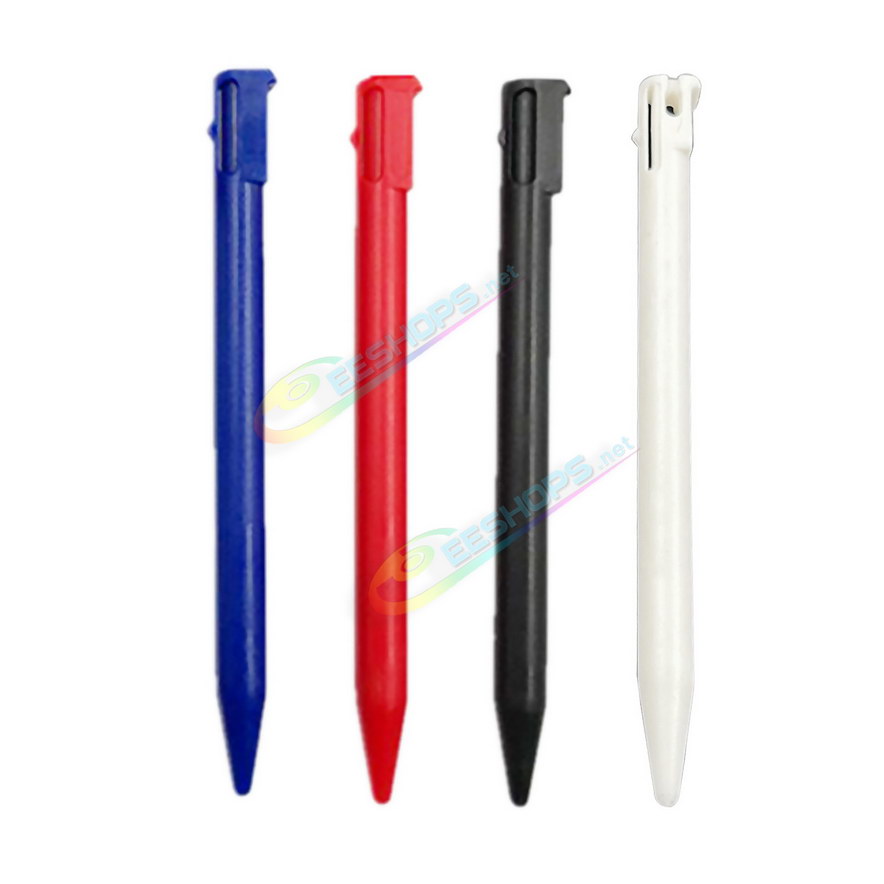 Cheap Nintendo 3DS Extra Stylus Touch Pen Pack 4 Colors Set Replacement, Best Old 3DS Small Handheld Game Console, New Red / Blue / Black / White Plastic Resistive Pens Pencil Touchpen Four PCS Set Spare Parts Accessories Free Shipping