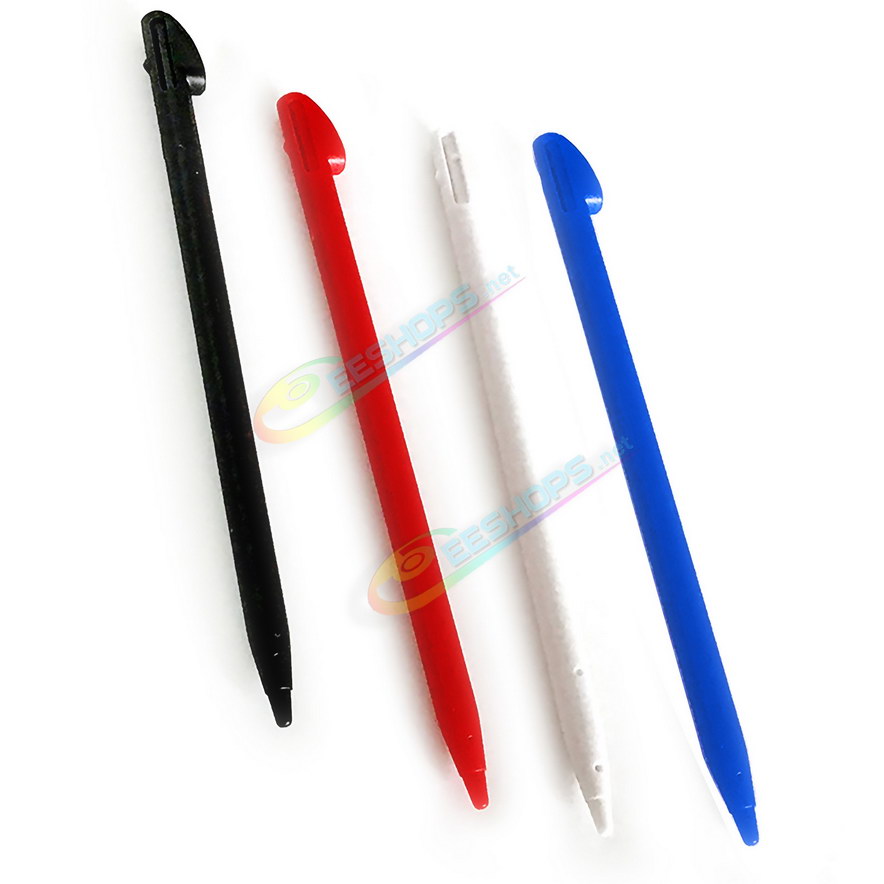 Cheap Nintendo 3DS XL LL Extra Stylus Touch Pen Pack 4 Colors Set Replacement, Best 3DS XL LL 3DSLL Old Big Game Consoles White / Black / Blue / Red Plastic Pencil Touchpen Four Colors Spare Parts Accessories Free Shipping