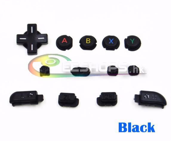 Genuine New ABXY A B X Y L R ZL ZR Home Select Key Button 13pcs Set for Nintendo New 3DS XL LL 3DSXL 3DSLL Black Replacement Spare Parts