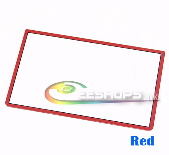 New Top Upper Protective Shield Glass Screen Mirror Surface for Nintendo New 3DS New3DS XL LL New3DSXL New3DSLL Console Red