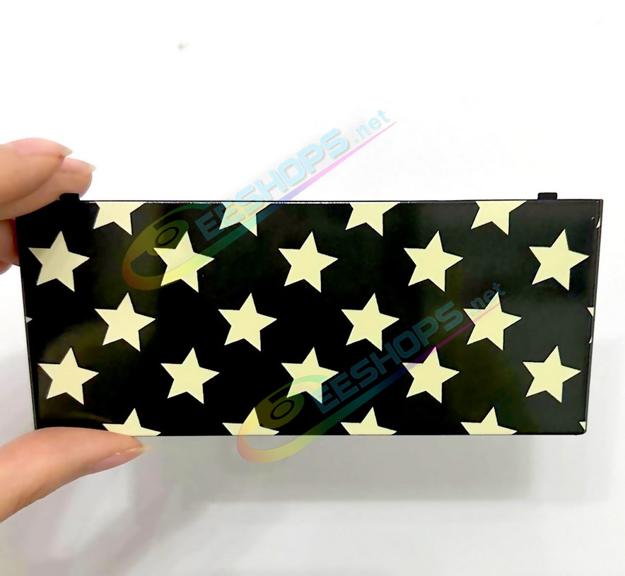 Cheap Nintendo New 3DS Extra Faceplate Shells Replacement Black & Golden Stars Limited Edition, Best New3DS Small Handheld Game Console, Customized Golden-Star Pattern Top / Bottom Cover Plates A/E Coverplate Backplate 2 PCS Accessories Free Shipping