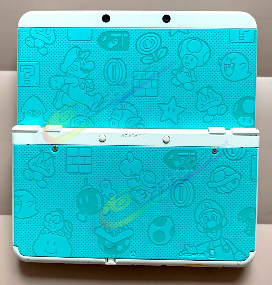 Cheap Nintendo New 3DS Extra Faceplate Cover Plates Replacement Blue Super Mario Bros Edition, Cheap New3DS Small Handheld Game Console, Customized Top / Bottom A/E Face Shells Coverplate White Backplate 2 PCS Set Spare Parts Accessories Free Shipping