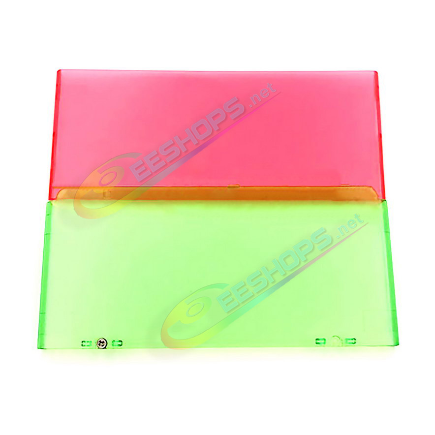 Cheap Nintendo New 3DS Extra Faceplate Replacement Cover Plates Clear Red & Green Color, Best New3DS Small Handheld Game Console, Customized Transparent Rose Top / Bottom Outer Shells Faces Coverplate 2 PCS Set Spare Parts Accessories Free Shipping