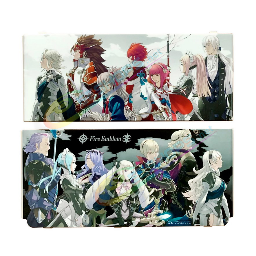 Cheap Nintendo New 3DS Extra Shell Replacement Cover Plates Fire Emblem Limited Edition, Best New3DS Small Handheld Game Console, Customized Colorful Top / Bottom Faceplate Outer Coverplate Black / White Backplate 2 PCS Set Accessories Free Shipping