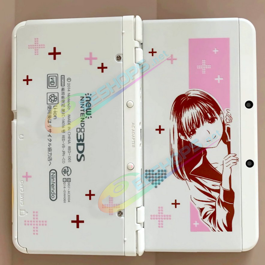 Cheap Nintendo New 3DS Extra Faceplate Cover Plates Love Plus Nene Pink Limited Edition Replacement, Best New3DS Small Handheld Game Console, Customized Red Loving Plus Top / Bottom Housing Shell Face Coverplate 2 PCS Set Accessories Free Shipping