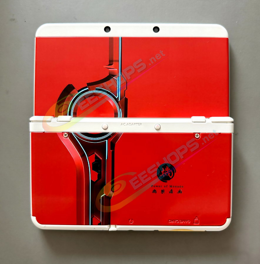 Cheap Nintendo New 3DS Extra Faceplate Shells Replacement Red Power of Monado Xenoblade Chronicles Limited Edition, Best New3DS Small Handheld Game Console, Personalized Top / Bottom Cover Plates A/E Coverplate White Backplate 2 PCS Set Free Shipping