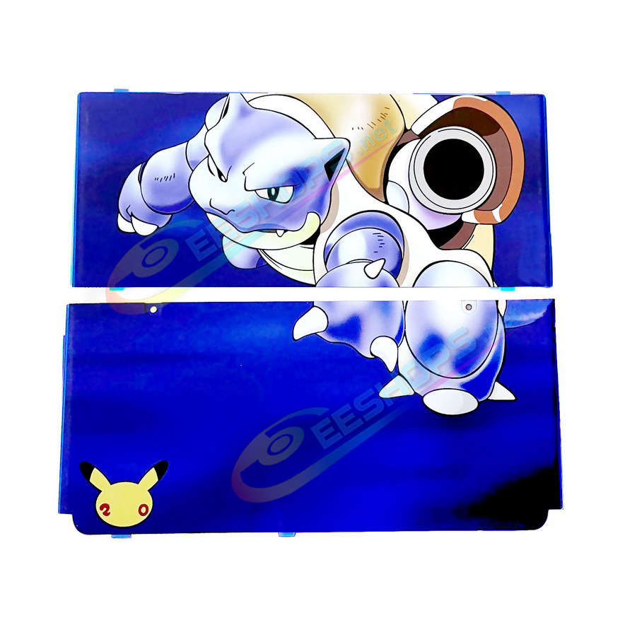 
Best Nintendo New 3DS Extra Faceplate Replacement Shell Blastoise Limited Blue Color, Cheap New3DS Small Handheld Game Consoles, Customized Sea Turtle Edition Top & Bottom Outer Face Coverplate 2 PCS Set w/ Screws Spare Parts Accessories Free Shipping
