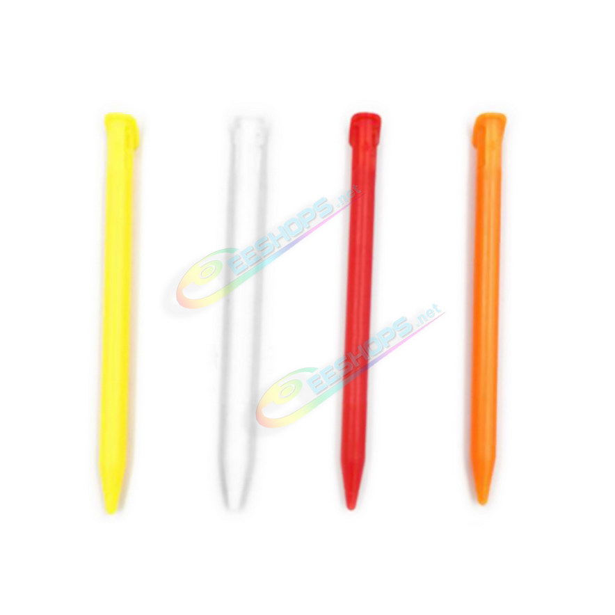 Cheap New Nintendo 3DS XL LL Extra Stylus Touch Pens Pack 4 Color Set Replacement, Best New 3DS XL LL 3DSXL 3DSLL Consoles Yellow / White / Red / Orange Plastic Pencil Touchpen Four Colors Spare Parts Accessories Free Shipping