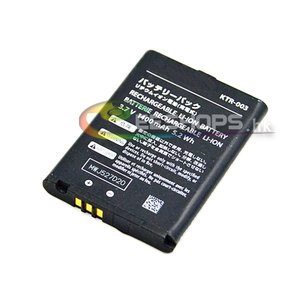 Original Internal Rechargeable Li-ion Battery Pack KTR-003 1400mAh for Nintendo New 3DS new3DS Game Console Replacement Part