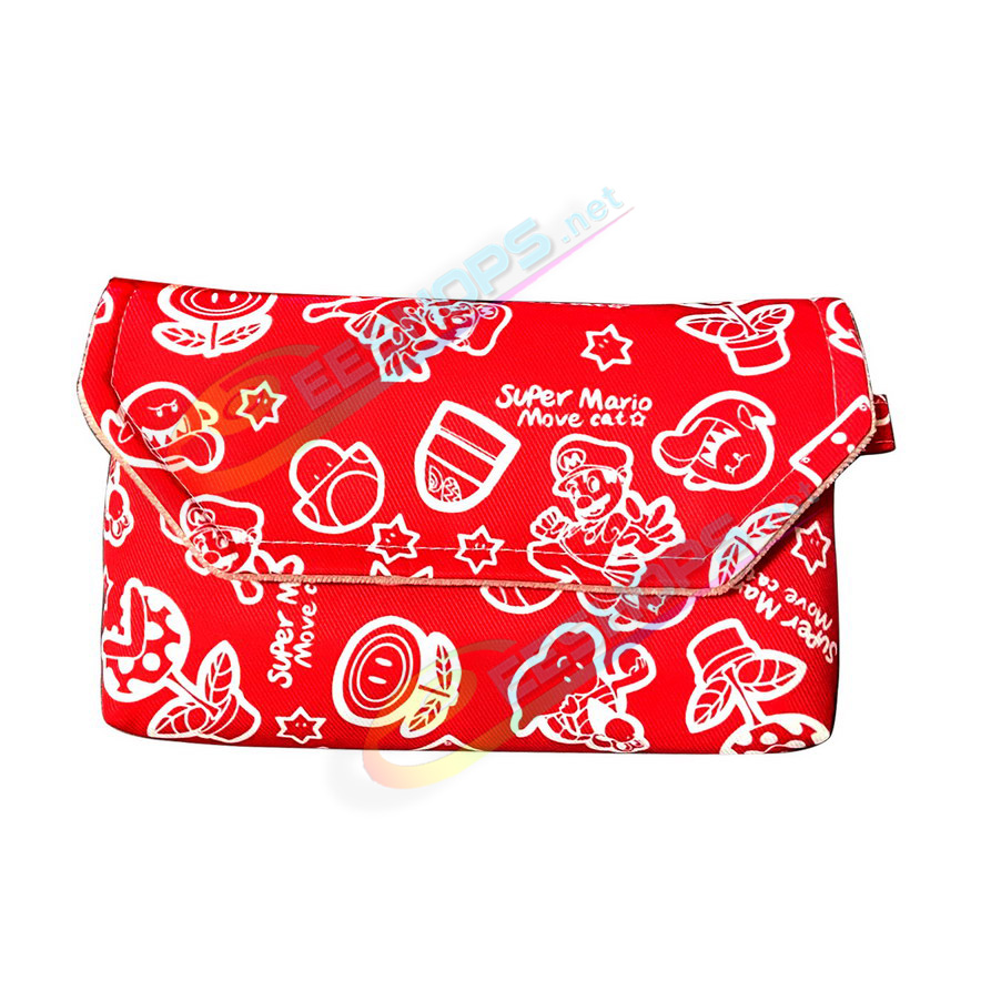 Best Nintendo Switch Lite Soft Storage Bag Large Capacity Protective Carry Pouch Super Mario Bro Edtion Red, Cheap New NS Lite Handheld Consoles Unique Handcraft Waterproof Impact Resistance Portable Carrying Travel Pocket Free...