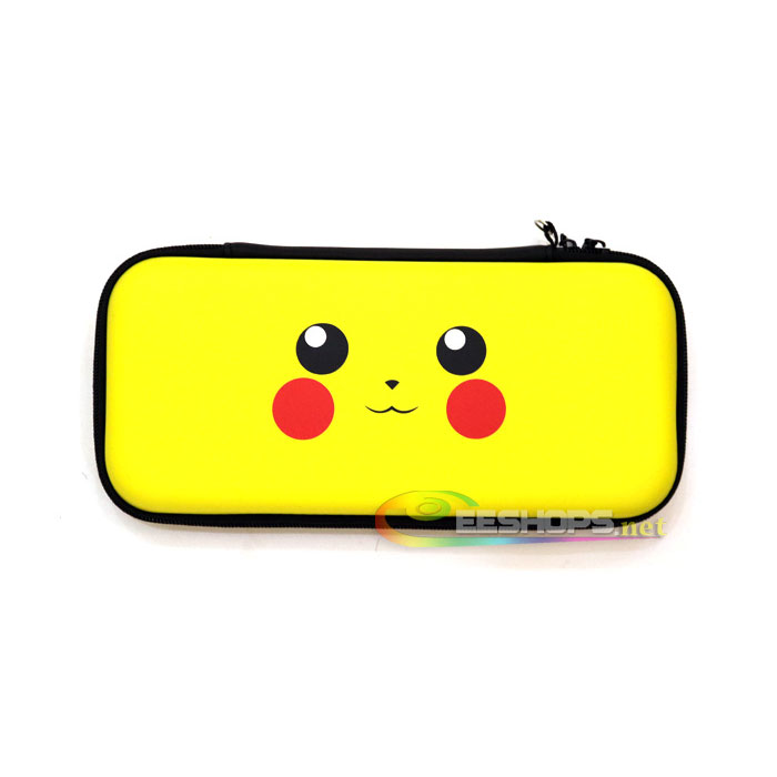 New Carry Pouch Storage Bag Protective Anti-shock Hard Case for Nintendo Switch NS Game Console & L-R Joy-Con Controllers Pikachu Replacement