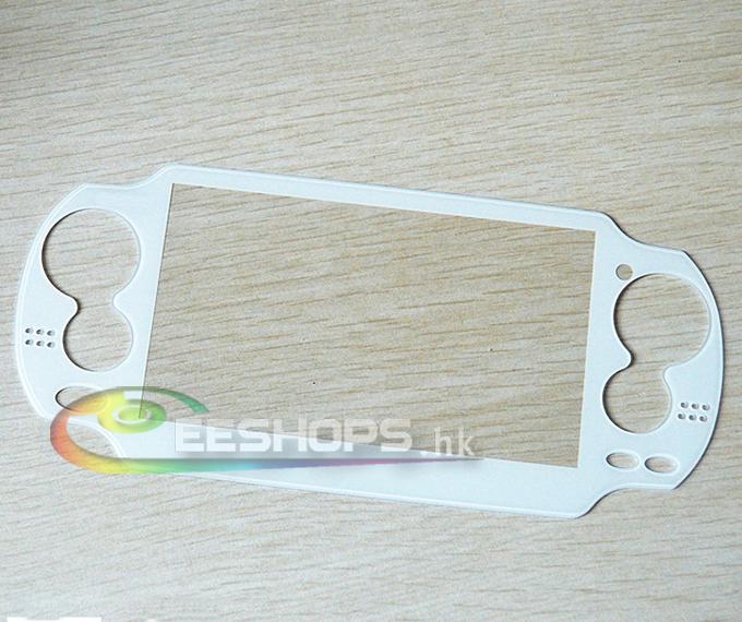 New Official Mirror Surface Protective Faceplate Glass Screen for Sony Playstion PS Vita PSV 1000 PSV1000 Replacement Spare Parts White