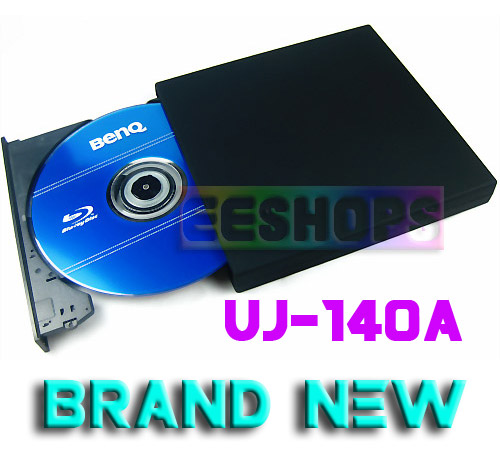 New Original 3D 6X Blu-Ray Combo Player BD-ROM DVD RW Burner USB 2.0 External Slim Drive UJ-140A 140 UJ140A