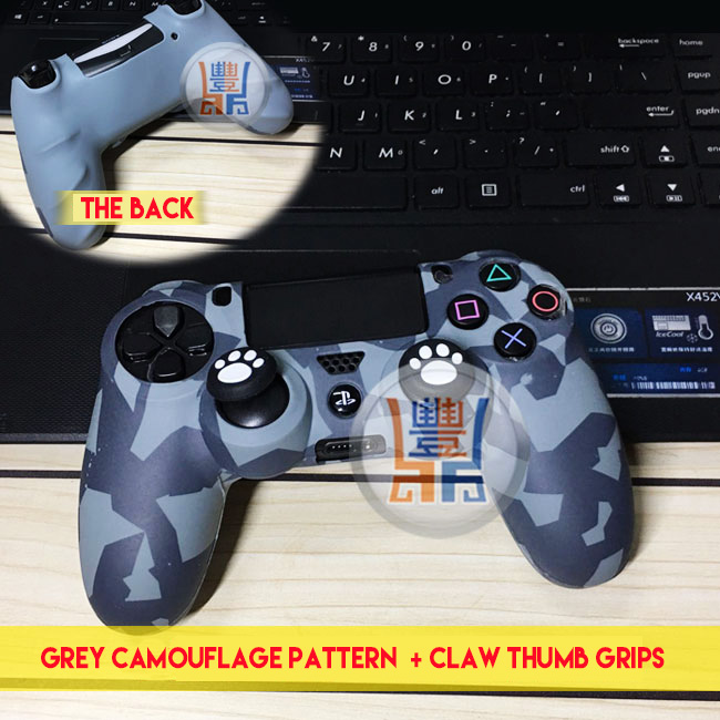 Cool Silicon Skin Protector Case Rubber Cover Sleeve for Sony Playstation 4  PS4 DualShock 4 Wireless Controller Grey Camouflage Pattern + Claw Thumb  Grips [PS4CTR-Case-Grey] - $6.99 : buy cheap computer 